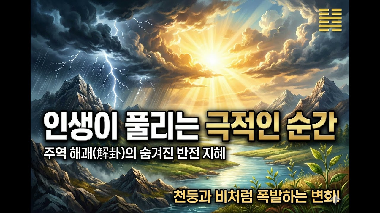 [주역 오버뷰] 꼬인 인생을 푸는 6단계 시나리오: 40번째 해(解) 괘가 알려주는 진정한 문제 해결의 지혜