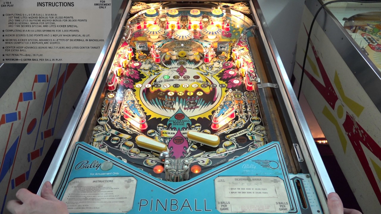 Silverball Mania (Bally, 1980) Flipper Pinball