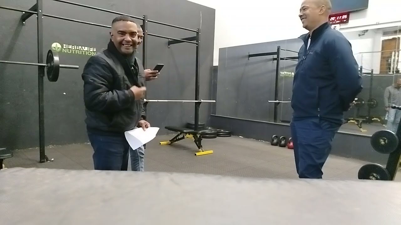 Ini gym met Vise President kandidaat Dimitri Jacobs