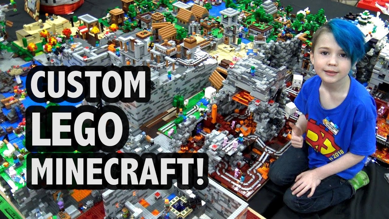 Massive LEGO Minecraft World Created by 7-Year-old