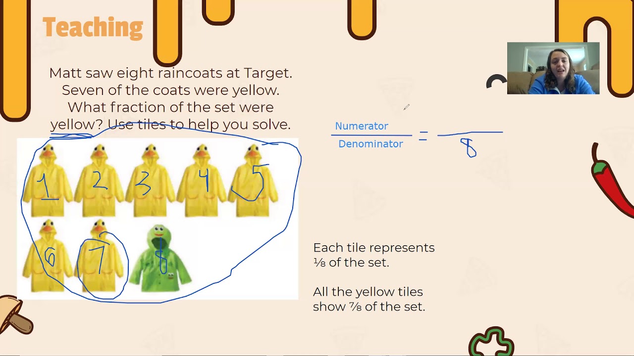 Fractions of a Set using Tiles - 3rd Grade Mini Lesson