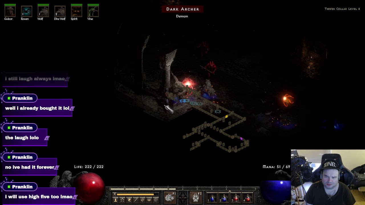 playing diablo 2 Druid class farming runes