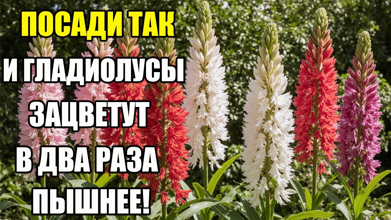 Вы никогда не вырастите такие гладиолусы, если не узнаете эти 7 СЕКРЕТОВ!