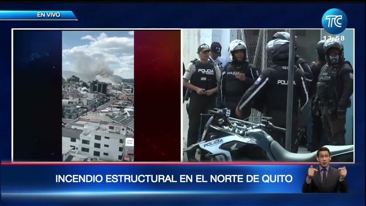 Incendio en el centro de Detención de Menores Virgilio Guerrero en Quito