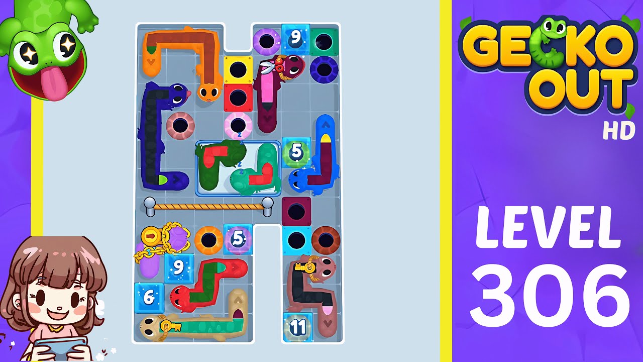 Gecko Out Level 306 Solution Walkthrough
