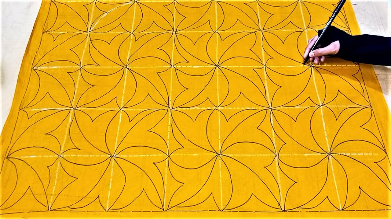 নকশি কাথা ডিজাইন | সিম্পল নকশিকাথা ডিজাইন | Easy nakshi kantha design | Nakshi katha | Nokshi katha
