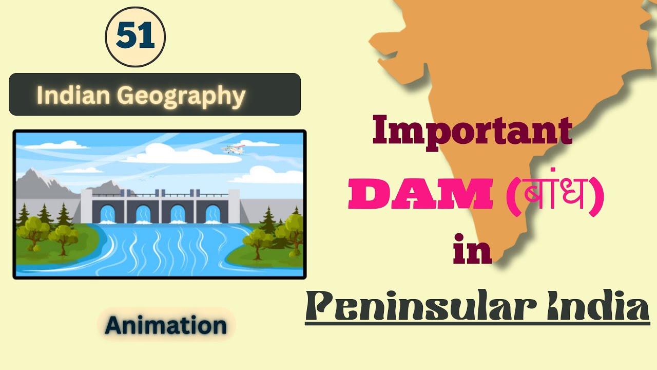 Multipurpose River Valley Projects in Peninsular india (प्रायद्वीपीय भारत) | Indian Geography in 3D