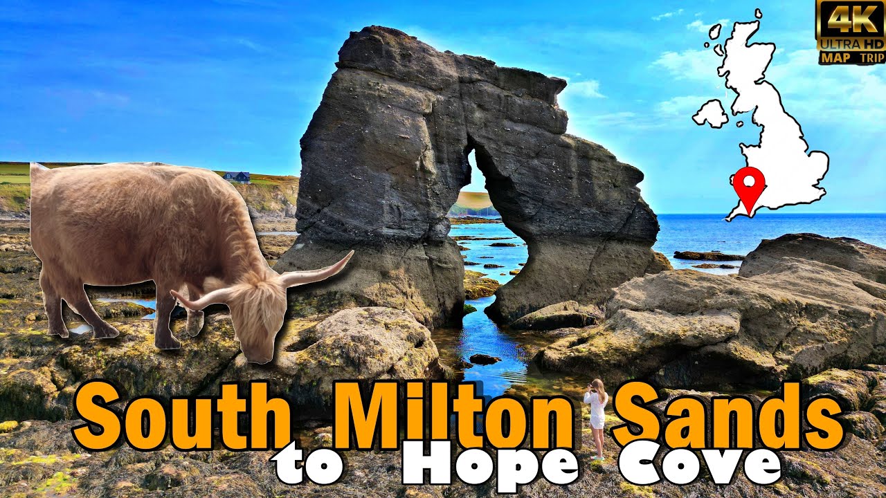 South Milton Sands | Thurlestone Rock | Hope Cove | Mouthwell Sands | Drone views | Devon