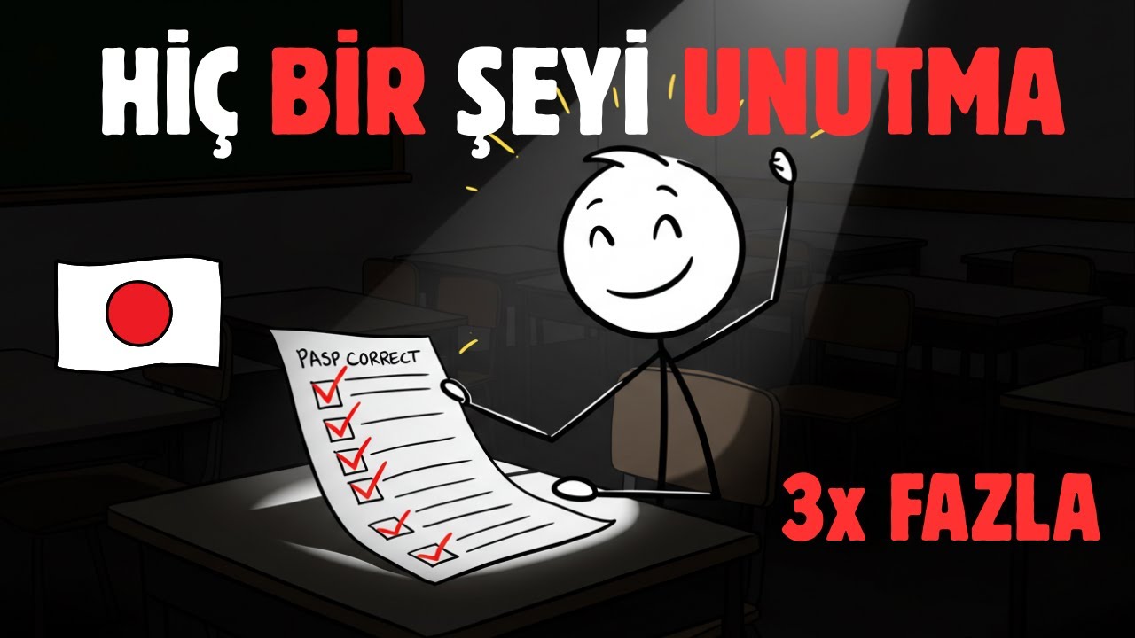 JAPON Öğrenciler Gibi HER ŞEYİ Nasıl HATIRLARSINIZ? (Daha Az Çalışın)