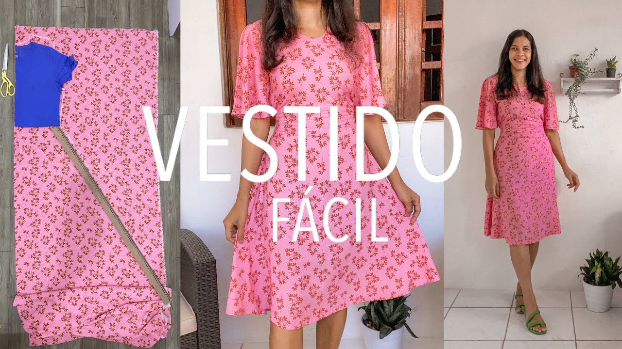 VESTIDO LINDO E FÁCIL corte e costura | sem modelagem