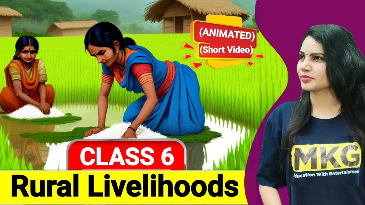 Rural livelihoods Class 6 | Chapter 7 Civics animated | Class 6 civics one shot video