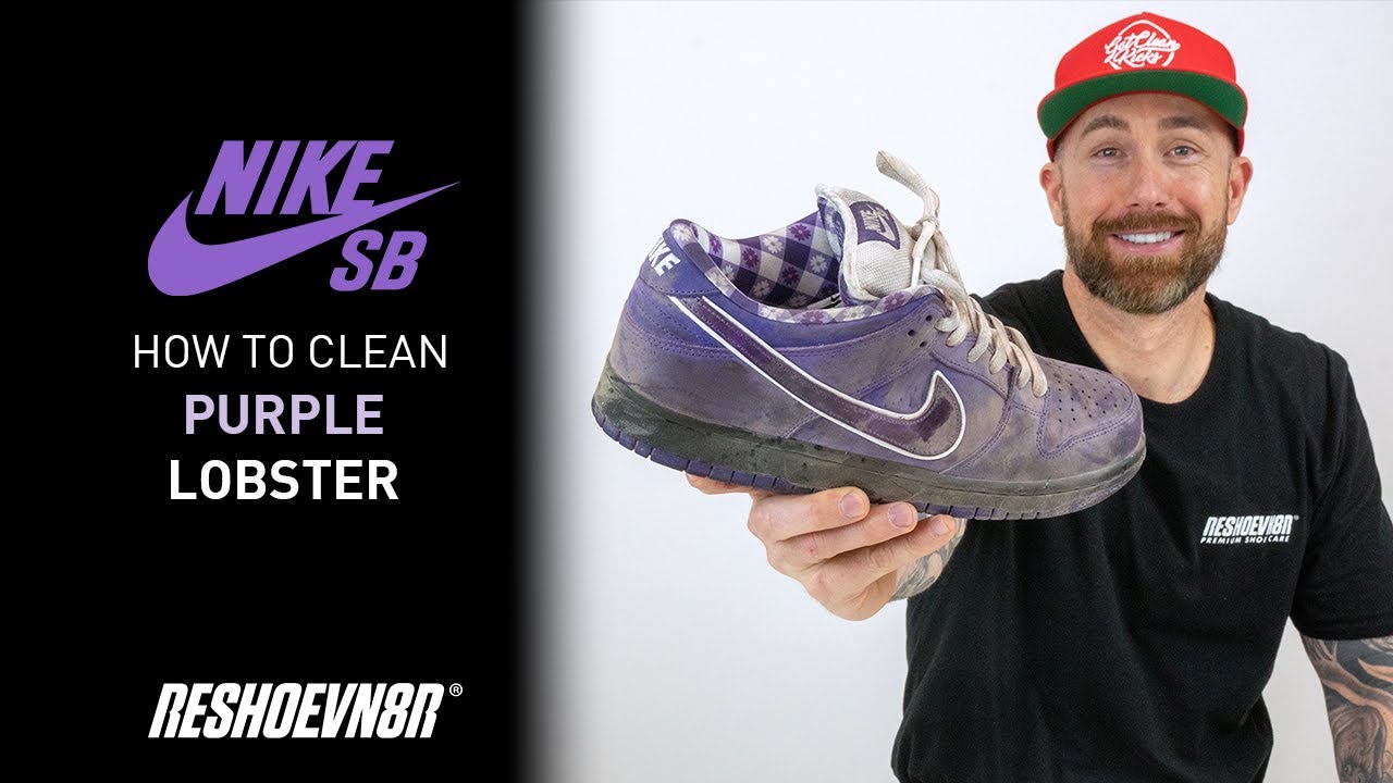 How to clean Nike SB Purple Lobster with Reshoevn8r!