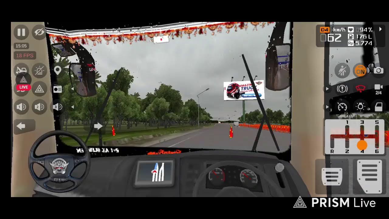 Bussid l VolvoB9R intercity bus l Gameplay l Live