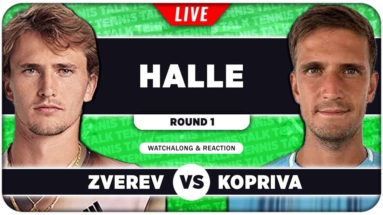 ZVEREV vs KOPRIVA &bull; ATP Halle 2026 &bull; LIVE Tennis Watchalong