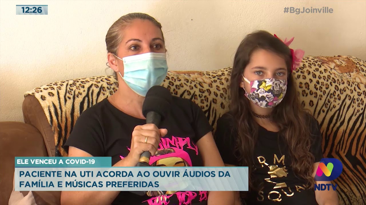 Ele venceu a Covid-19: Paciente na UTI acorda ao ouvir áudios da família e músicas preferidas