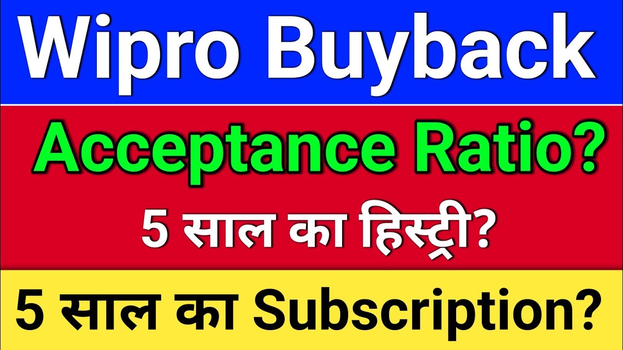 wipro buyback. 5 साल का Subscription? AR Ratio? wipro share latest news. wipro buyback 2026.