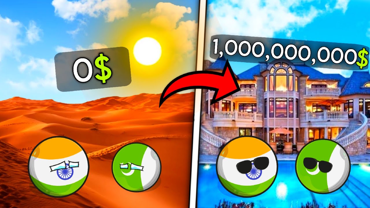 India and Pakistan won the lottery 🤑 [Funny and entertainment] [ Cute and funny Countryballs 🥰
