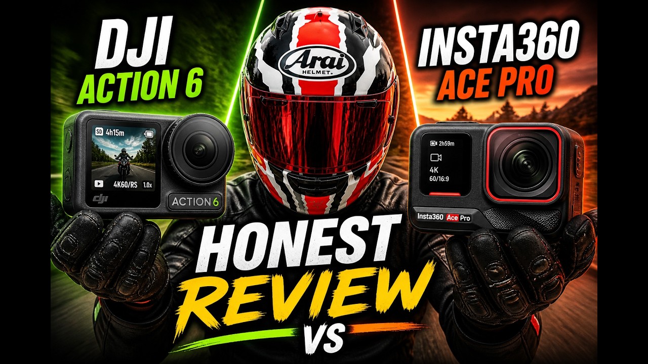 DJI Osmo Action 6 vs Insta360 Ace Pro - Honest Motorcycle Rider Review