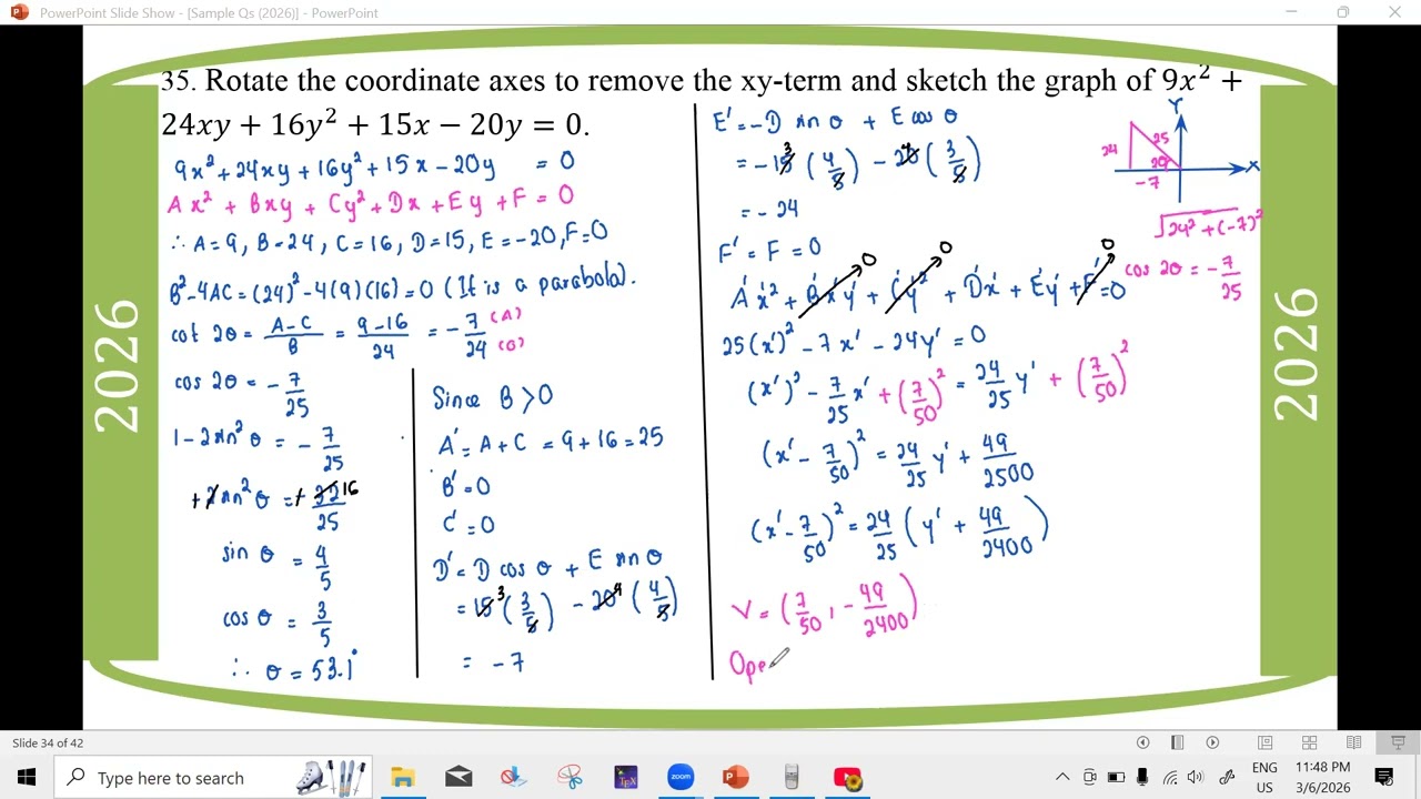 # Grade 12 Math (2026 Math Journal - Sample Q - Section D) part  3