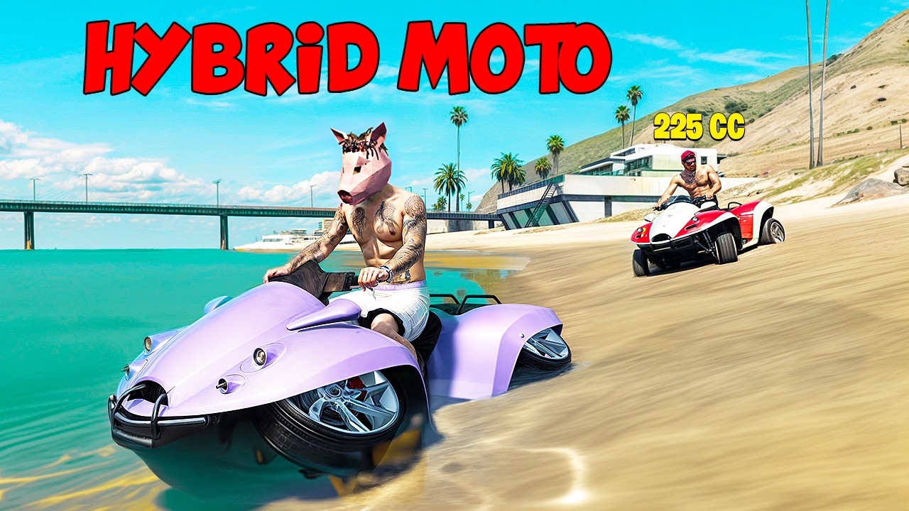 Moto Hibrida Agua y Calle De 325 CC Para Arrancones Sorprendo A Mis Amigos En GTA RP