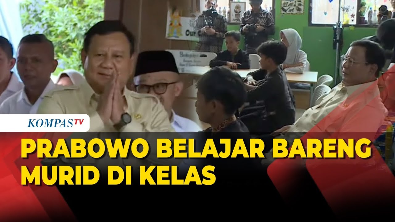 Hadiri Peringatan Hardiknas, Prabowo Belajar Bareng Murid di SDN Cimahpar 5 Bogor