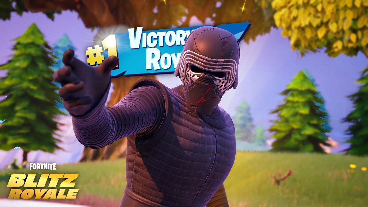 Fortnite Blitz Royale: Kylo Ren Skin Solo Victory Royale! | Chapter 6 Season 3