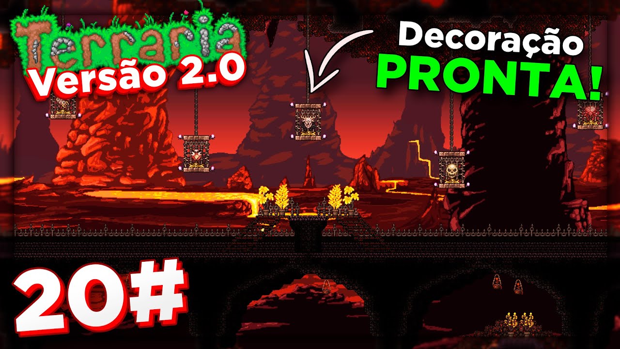 FINALIZANDO a Decoração do Centro do Nosso Submundo!! | Terraria 2.0 ep 20