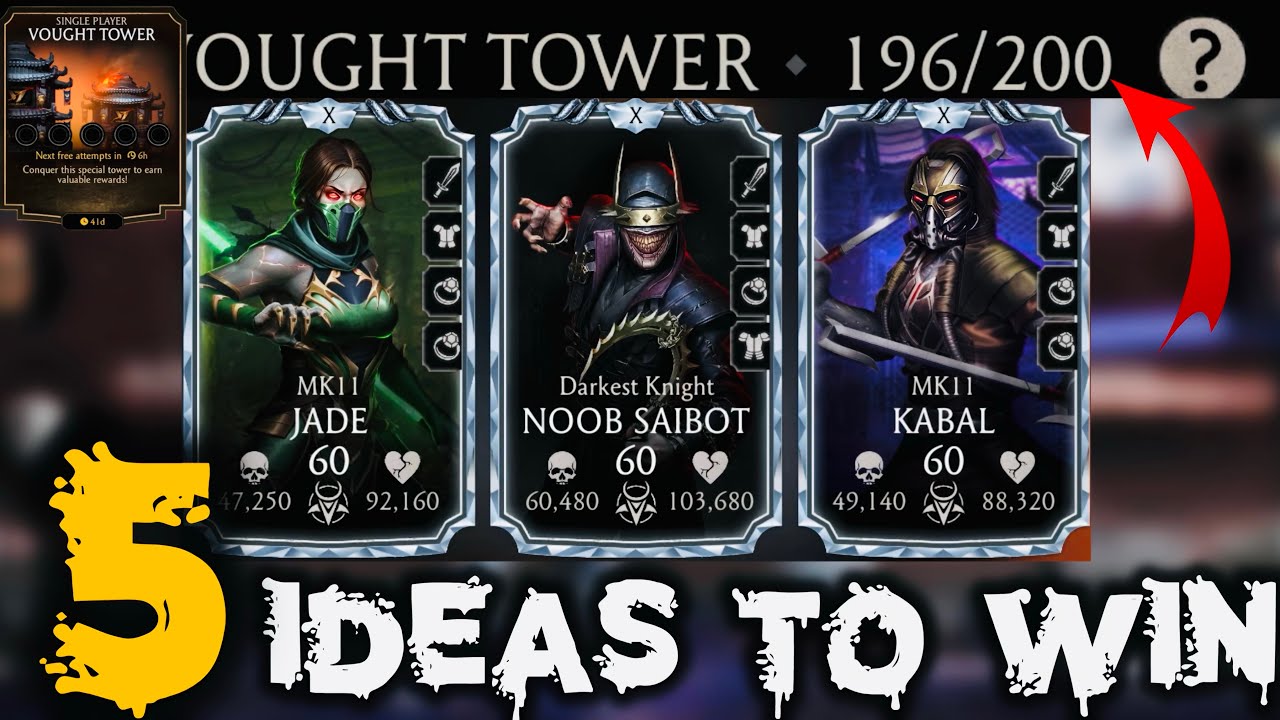 How to win Hardest Battle MK Mobile | Vought Tower 196 Gameplay + Team Synergies & Talent Tree ideas