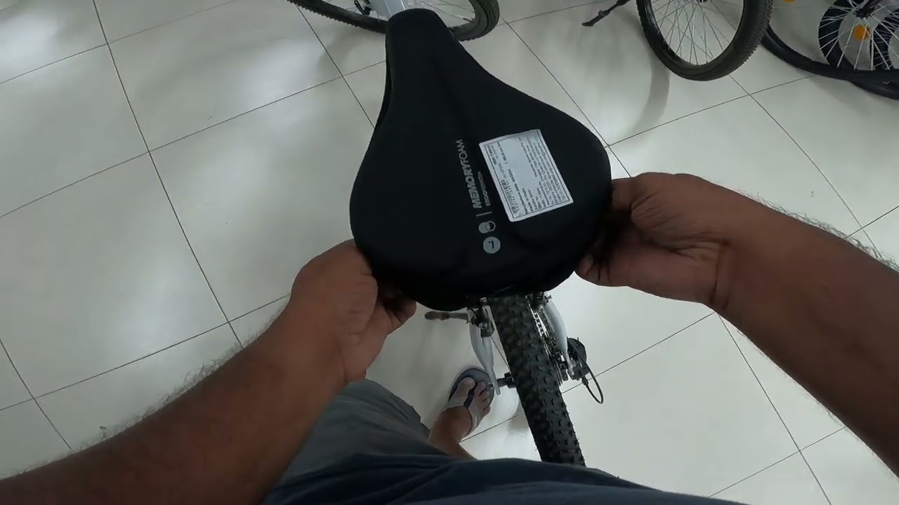 How to fix the decathlon cycle seat cover #btwin #cycling