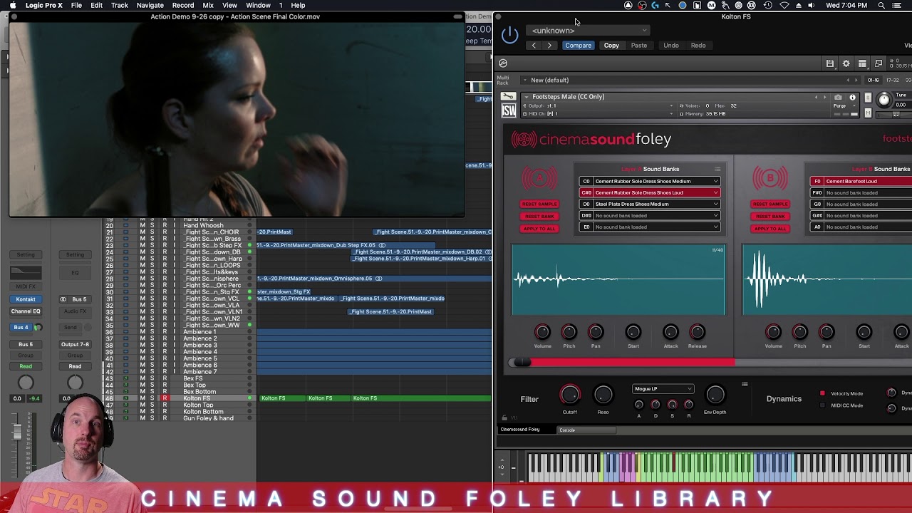 Cinema Sound Foley Library Action Tutorial Kolton Footsteps