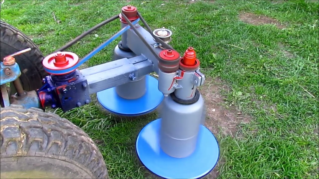 Роторная косилка к мотоблоку МТЗ. Rotary mower for the MTZ motor-block.