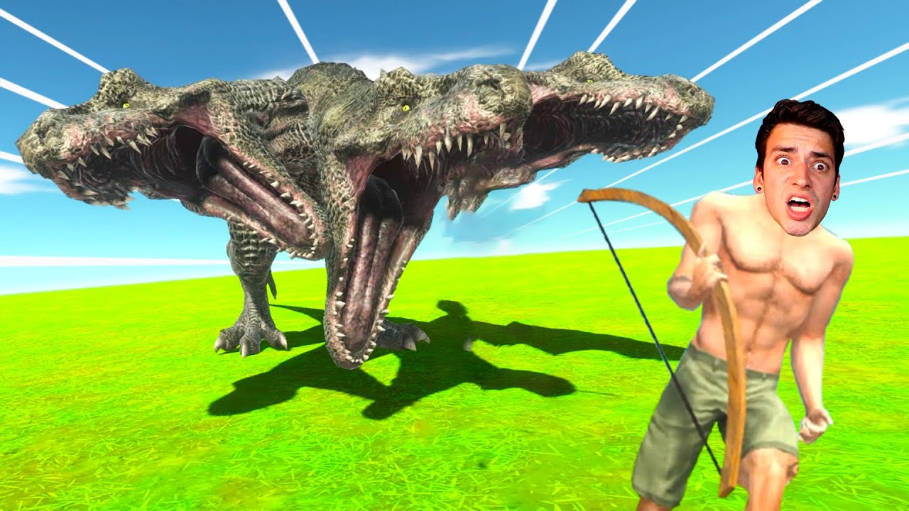FIGHTING A 3 HEADED T-REX?! (Animal Revolt Battle Simulator)
