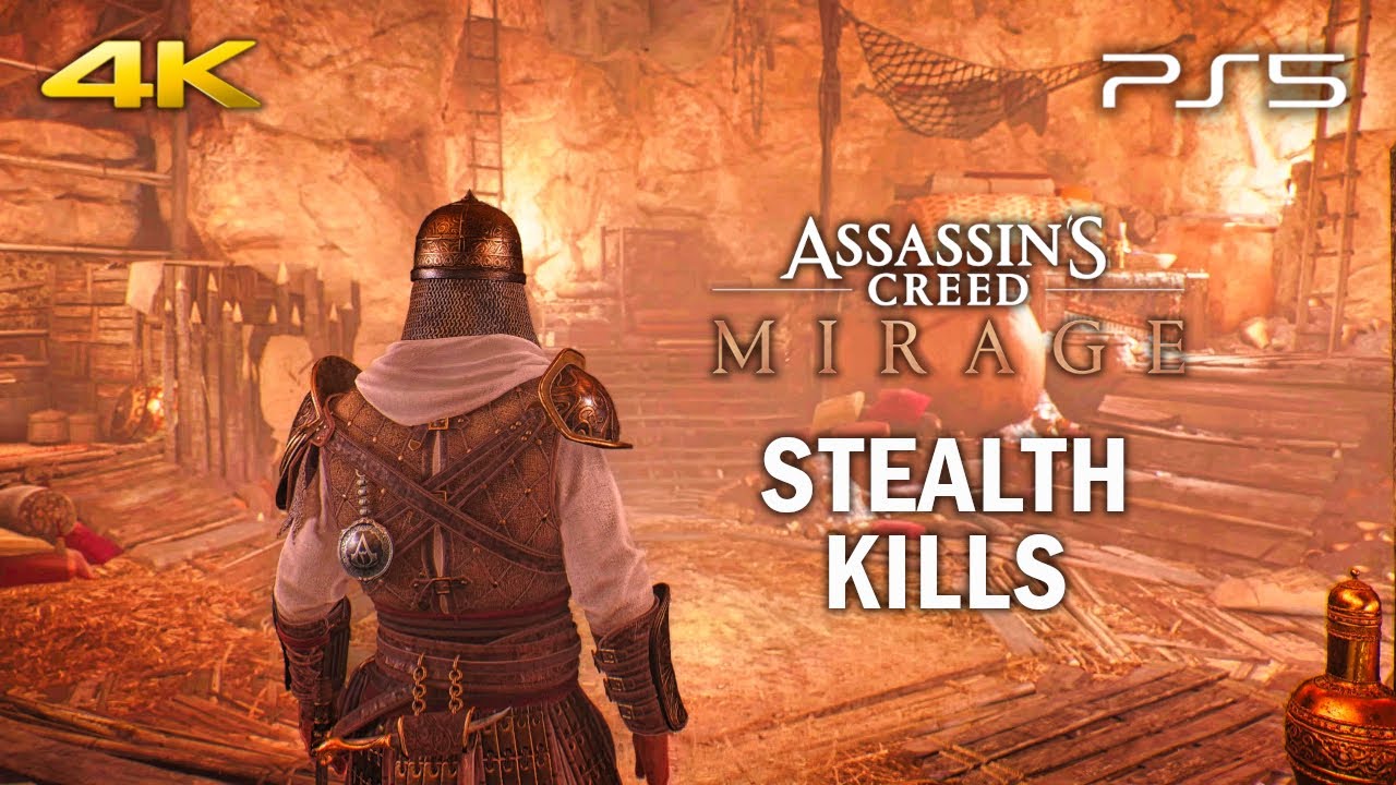 Assassin's Creed Mirage: Forty Thieves DLC Stealth Kills & Takedowns | 4K