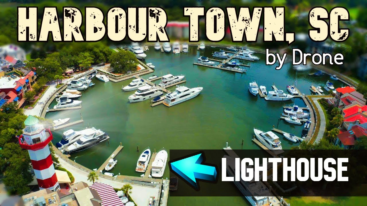 Hilton Head Island by Drone | Harbour Town + Lighthouse