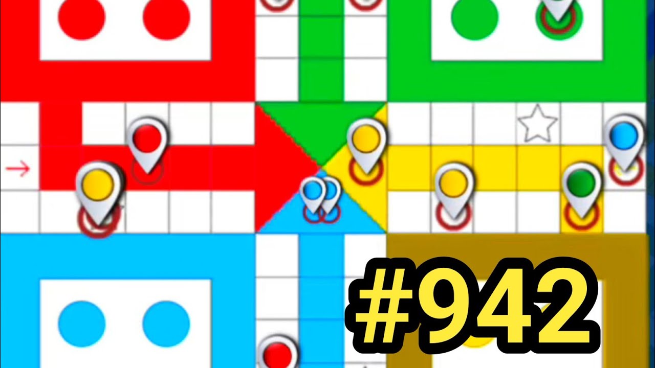 Tricks & Tips Ludo King | How to Win Ludo king 4 players gameplay|Ludo king #942 #ludoking #games 