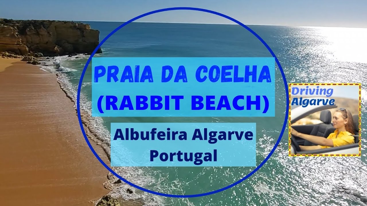 PRAIA DA COELHA Rabbit Beach and Pigs Head rock formation (Albufeira - Algarve Portugal) 3/2022 HD