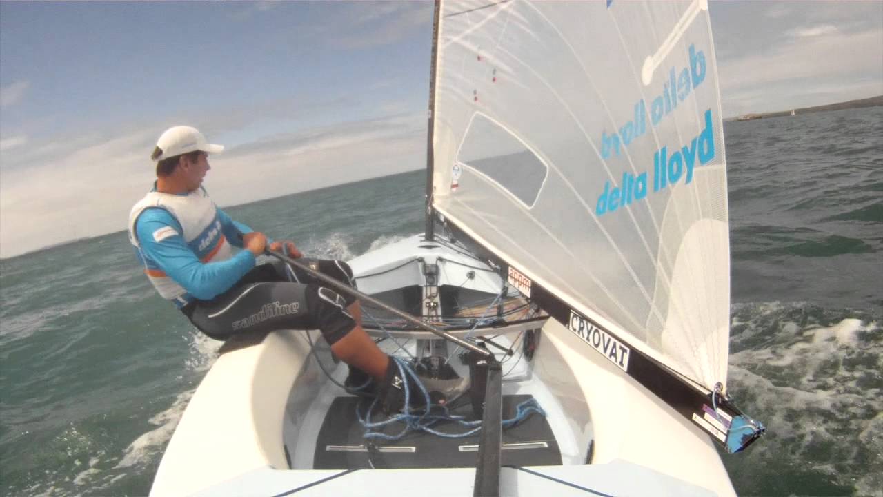 Pieter Jan Postma NED842 in the 2015 Finn Gold Cup Medal Race in Takapuna
