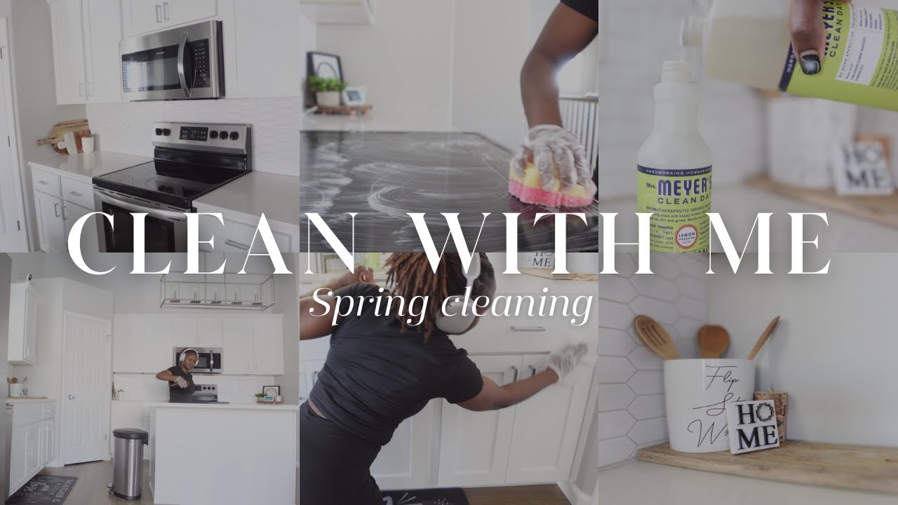 *NEW* CLEAN WITH ME | SPRING CLEANING 2025 | DEEP CLEANING THE KITCHEN | tips + cleaning motivation