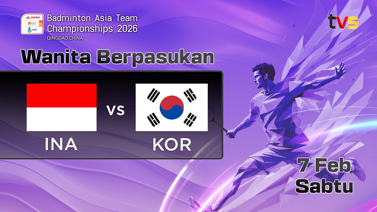 (W) Indonesia VS Korea | Wanita Berpasukan | 7 Februari | Badminton Asia Team Championship 2026