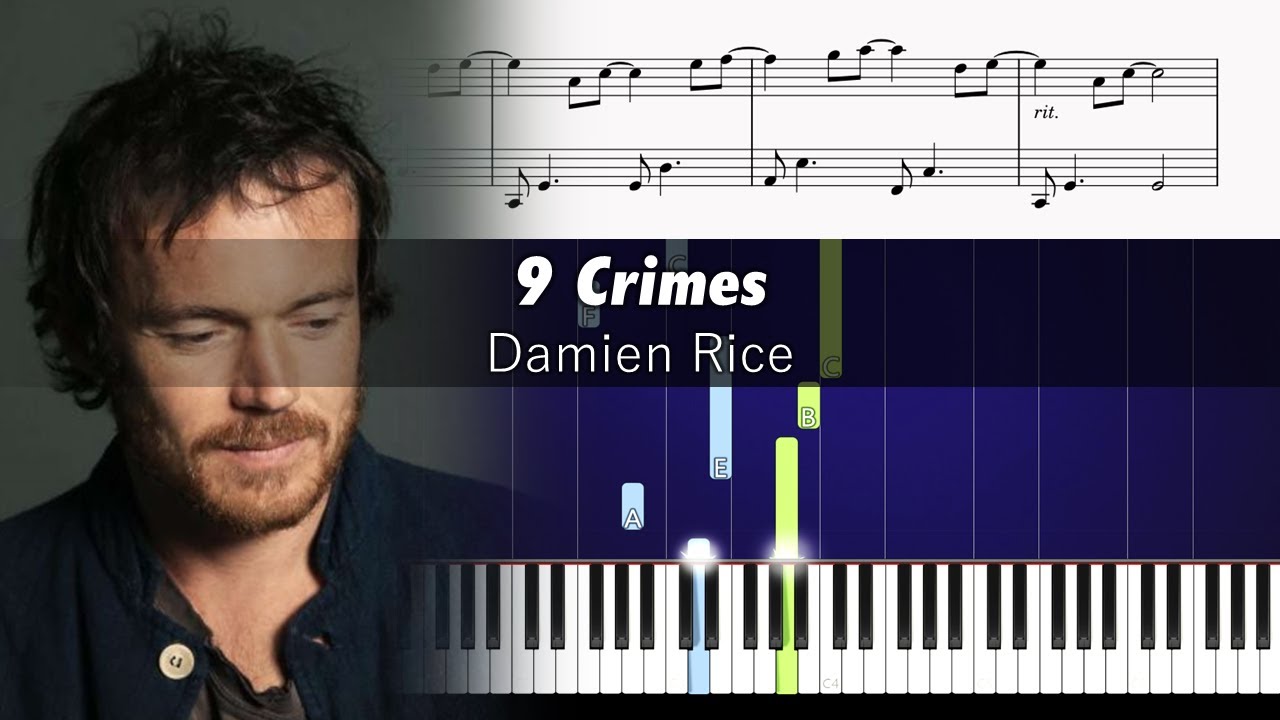 Damien Rice - 9 Crimes - ACCURATE Piano Tutorial