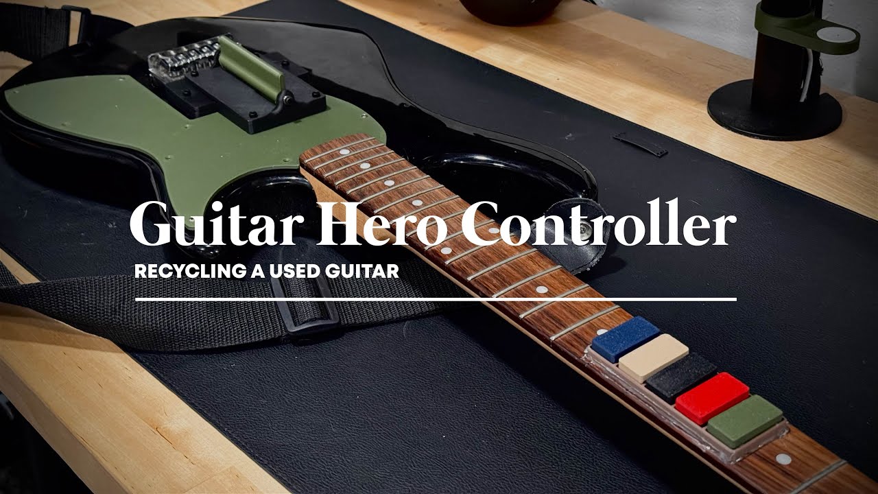 Making a Guitar Hero Controller from a REAL Guitar