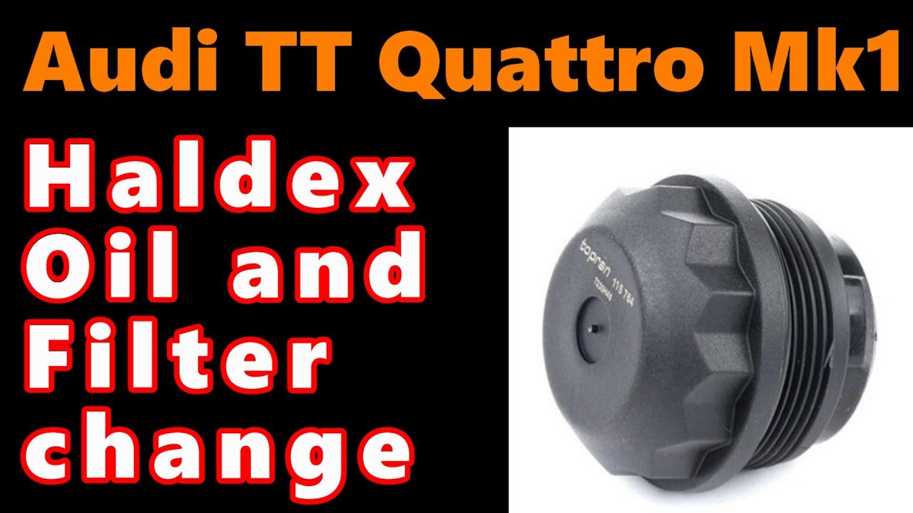 How to change the Haldex oil and filter - Audi TT mk1