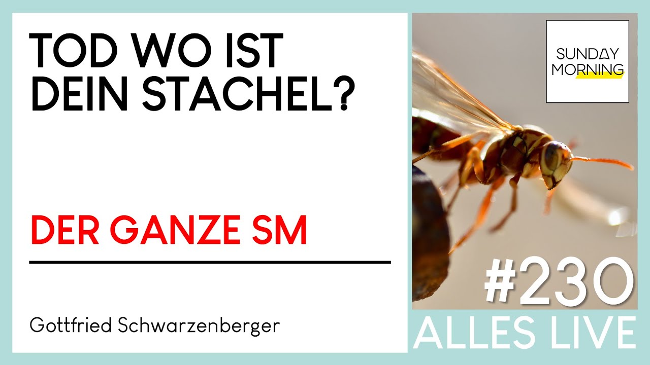 Sunday Morning #230 | TOD WO IST DEIN STACHEL - Gottfried Schwarzenberger