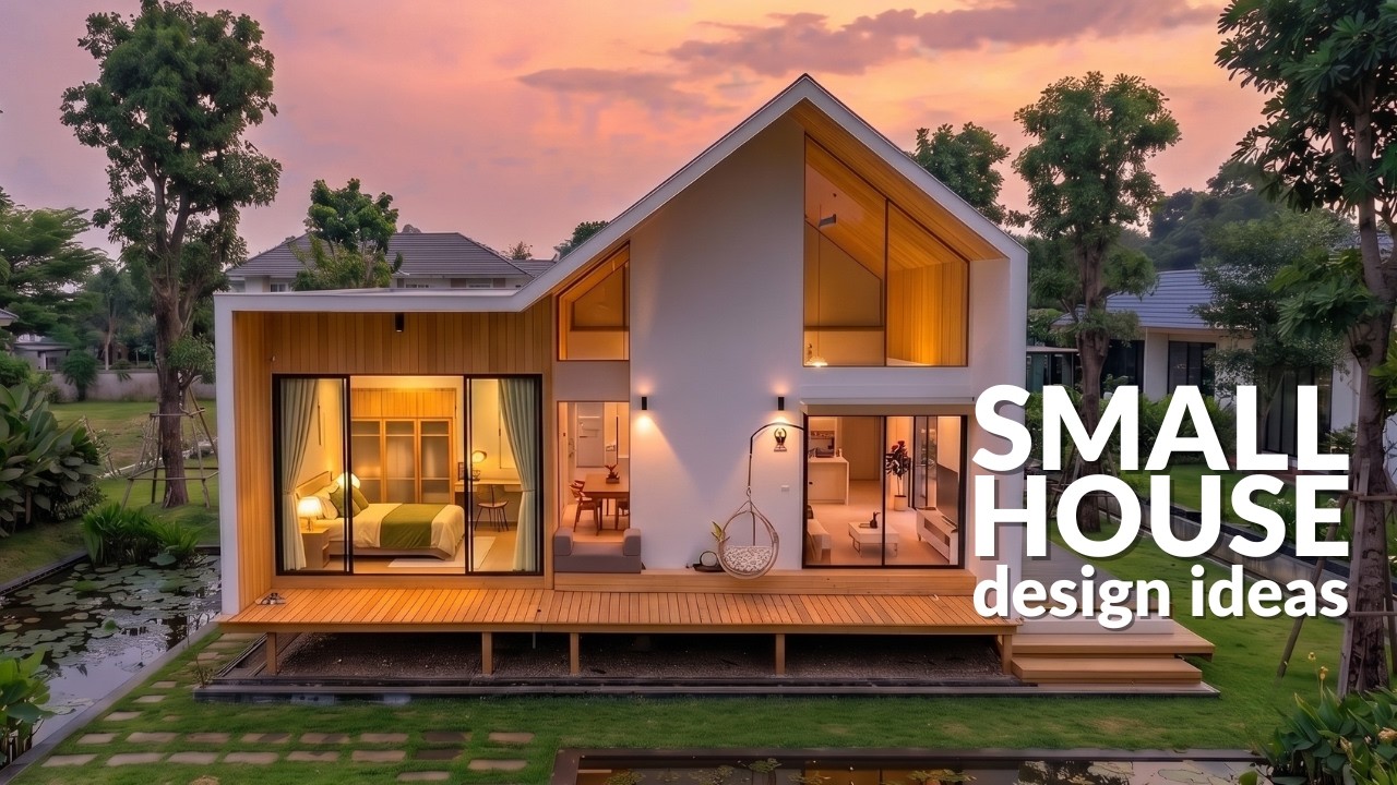 Modern Minimalist Small House with a Serene Lotus Pond | Home Tour 🪷