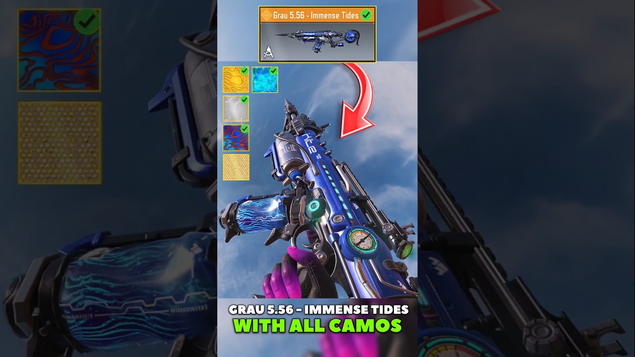 New Grau 5.56 Immense Tides with all camos 