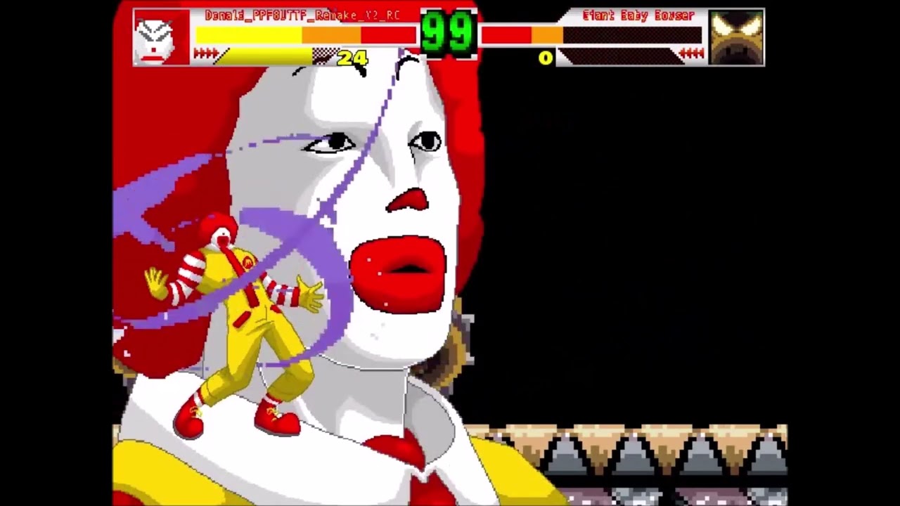 PawPawsFan8UTTP's Mugen on SpaceToon USA - DONALD_PPF8UTTP_REMAKE VS GIANT BABY BOWSER
