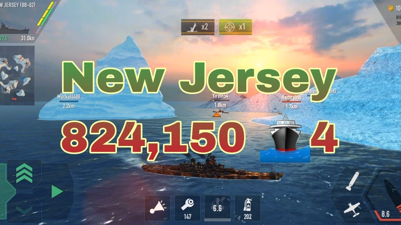 [Battle of war ships] New Jersey on fire 💥💥
