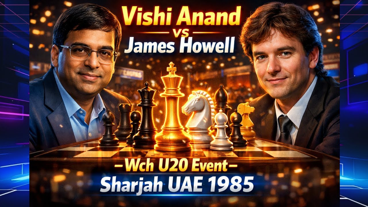 James Howell vs Viswanathan Anand ♟️ World Junior Chess Championship 1985♟️Round 9 Upset♟️