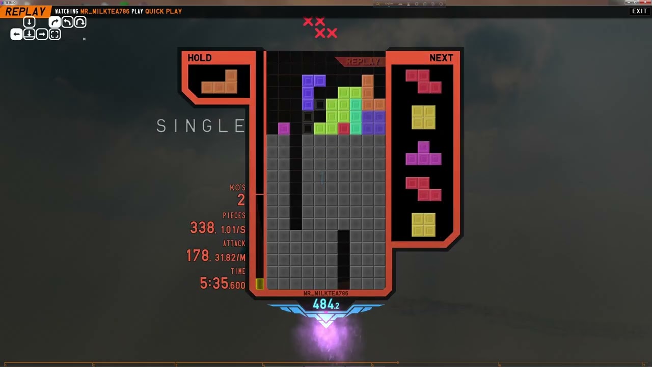 [TETR.IO] Quick Play Personal Best - 856.8M
