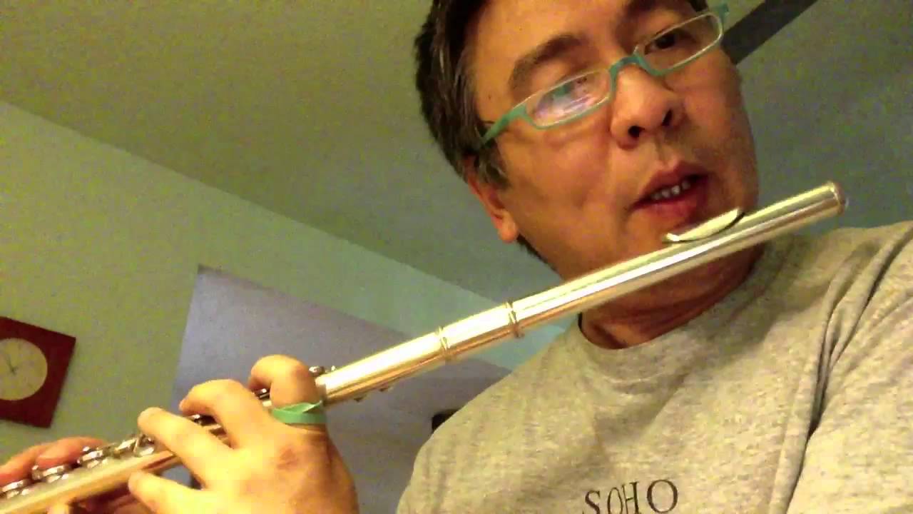 Learning Flute: Off-center Embouchure (20130807OffCenterEmb)